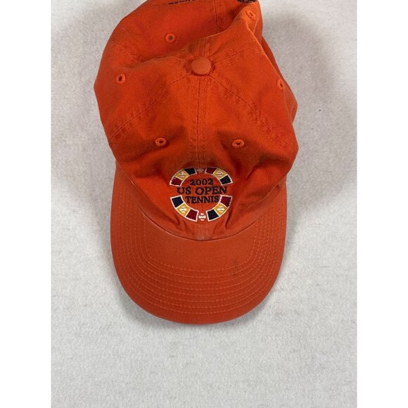2002 US Open Tennis Orange Baseball Cap Adjustable Strap Back - Picture 1 of 5